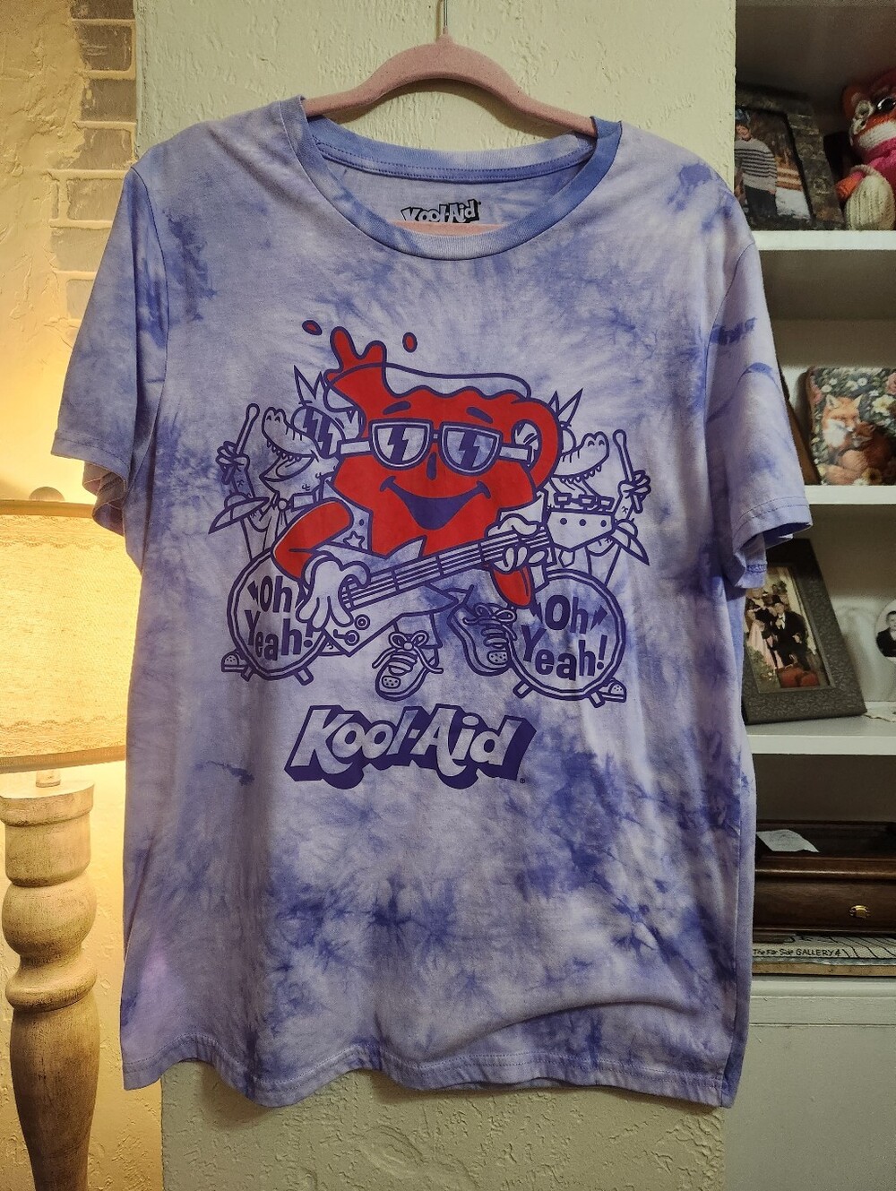 Kool-aid "Oh Yeah" Tie-Dye Graphic T-Shirt - Purple/Red Size L P2p 21